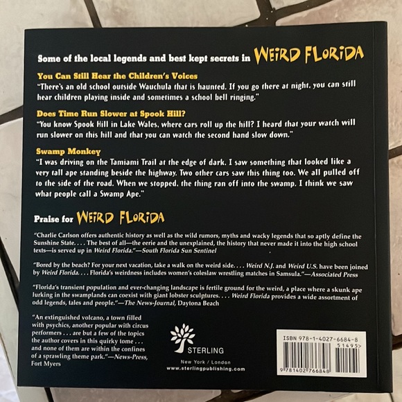 Weird Florida. Book by Charlie Carlson. - Picture 2 of 8